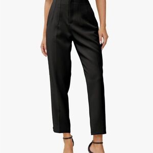 Nordstrom Elegant Black Women's high waisted formal Pants medium NWOT